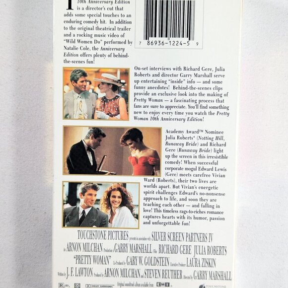 3/$15 1990 PRETTY WOMAN VHS tape, 10th anniversary directors cut Richard Gere - Picture 4 of 9